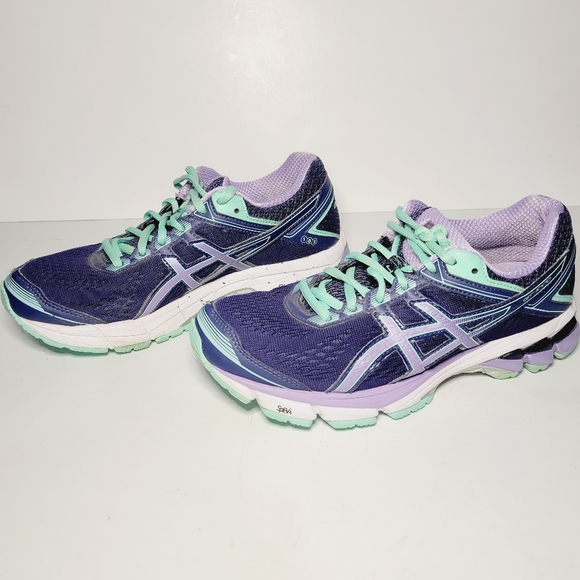 Womans Asics Gel Venture DuoMax Size 6.5 Indigo Purple Teel Walking/Running - Picture 8 of 10